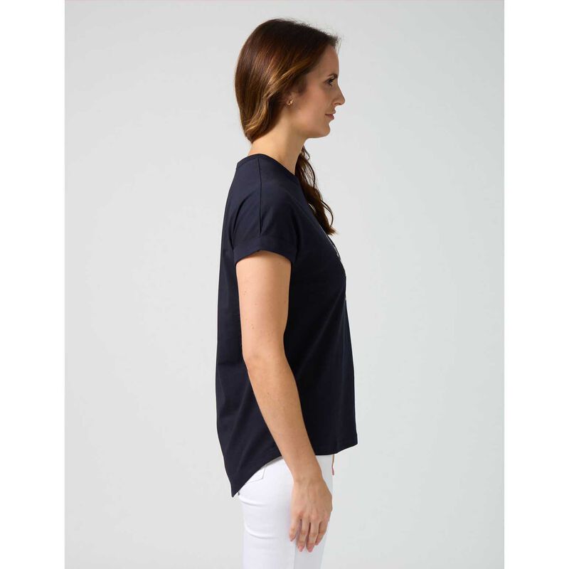 Stella + Gemma Soho Tee Leopard Cross Deep Navy image number 3